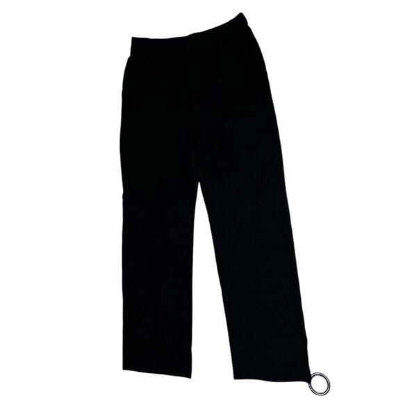 Halara Flex High Waisted Zipper Pocket Straight Leg Work Pants Sz Medium Black - Picture 14 of 16